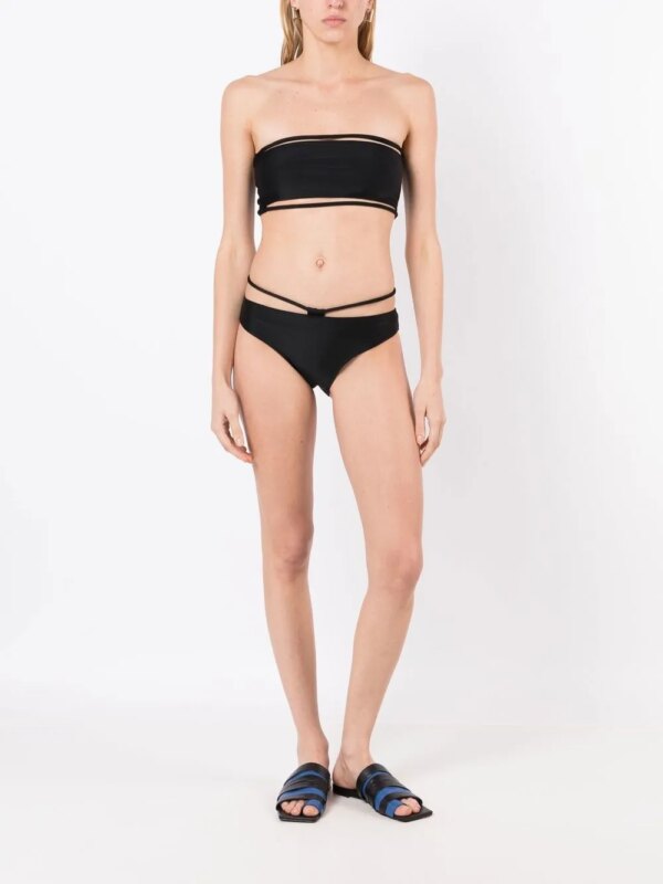 Gloria Coelho Strapless bikinitop - Zwart