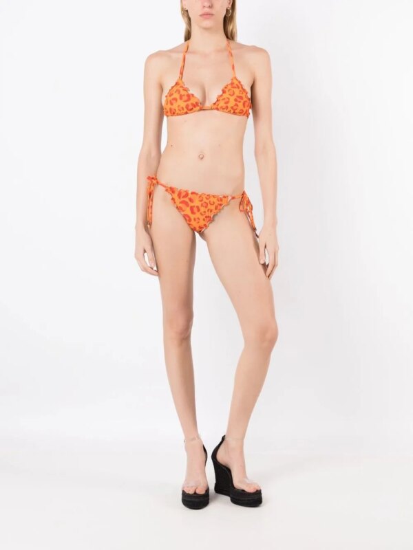 Amir Slama Bikini met luipaardprint - Oranje