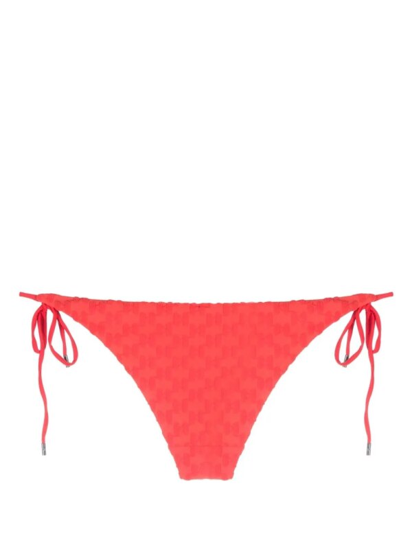 Karl Lagerfeld Bikinislip met monogram - Rood