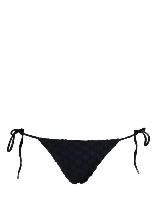 Karl Lagerfeld Bikinislip met monogram - Zwart