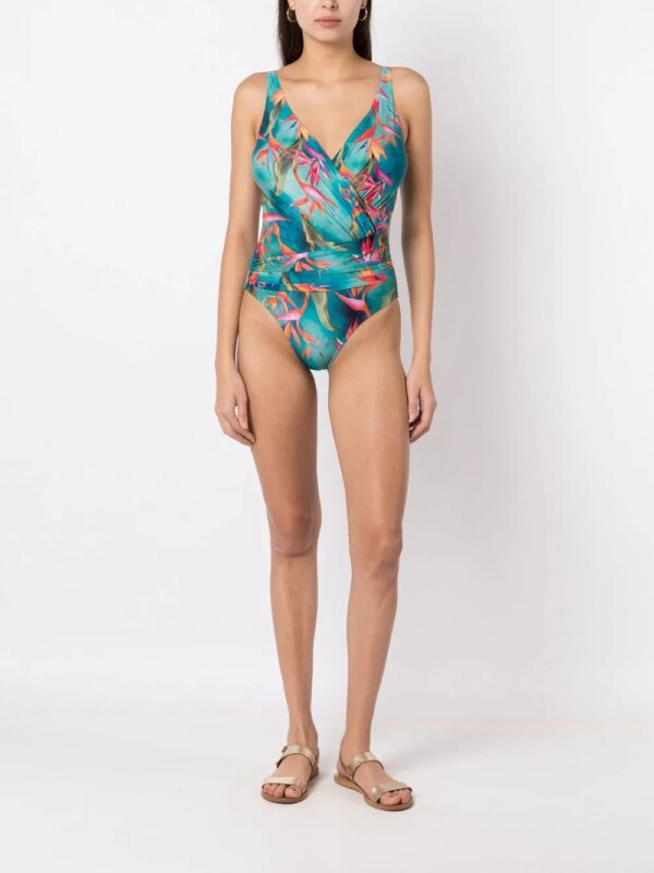 Lygia & Nanny Badpak met print - Blauw