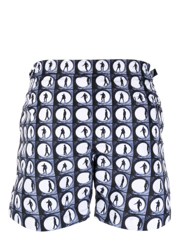 Orlebar Brown Zwembroek met print - Blauw