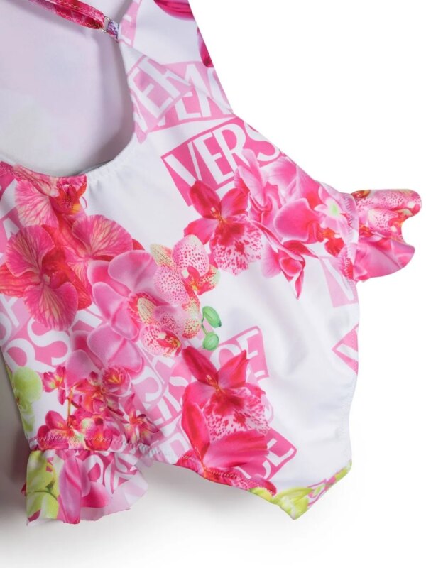 Versace Kids Badpak met logoprint - Wit