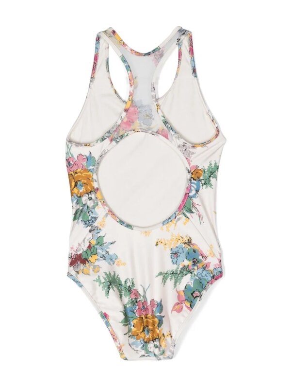 ZIMMERMANN Kids Badpak met bloemenprint - Beige