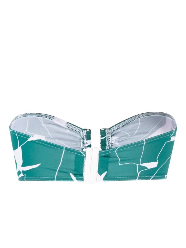 ERES Tabac bandeau bikinitop met print - Groen