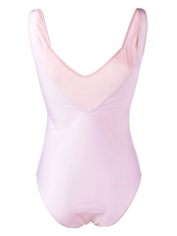 GANNI Badpak met logoprint - Roze