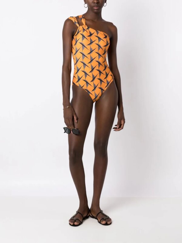 Lygia & Nanny Asymmetrisch badpak - Oranje