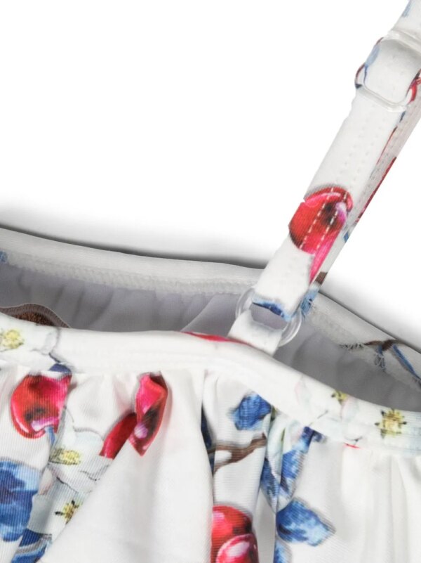 Monnalisa Bikini met bloemenprint - Wit