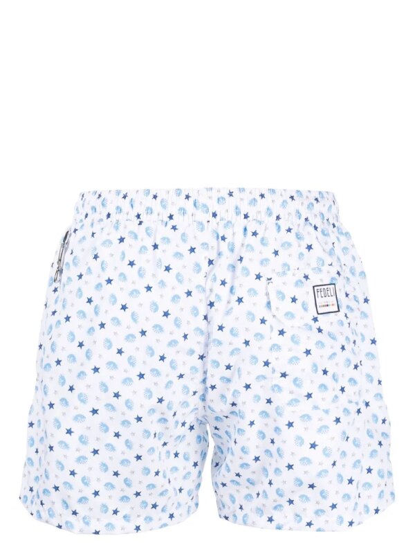 Fedeli Zwembroek met print - Wit