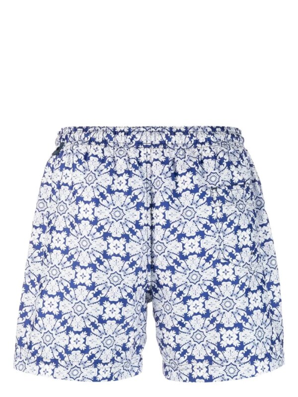 PENINSULA SWIMWEAR Zwembroek met geometrische print - Blauw