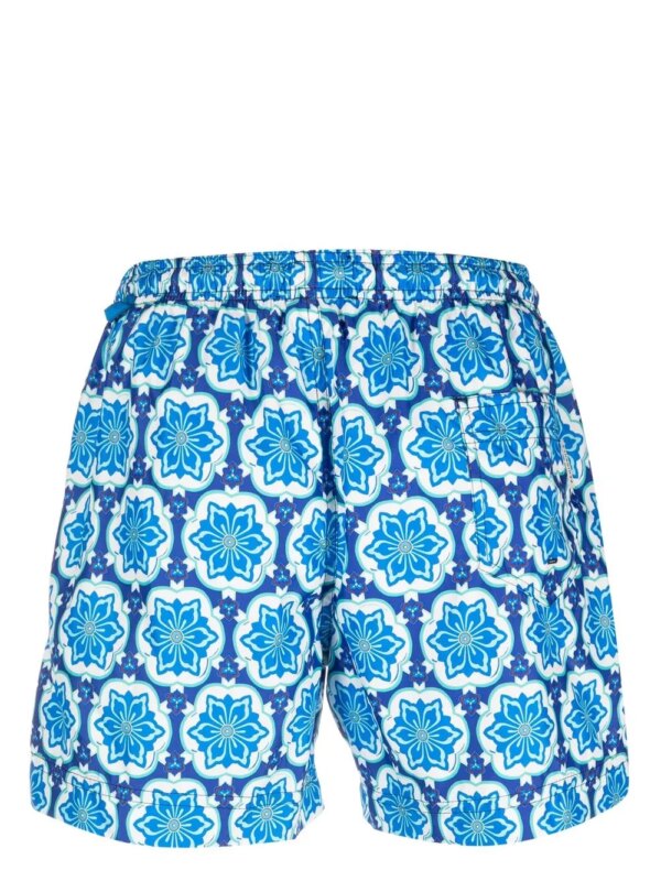PENINSULA SWIMWEAR Zwembroek met geometrische print - Blauw