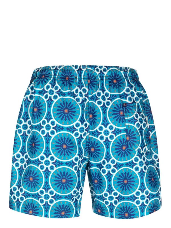 PENINSULA SWIMWEAR Zwembroek met geometrische print - Blauw