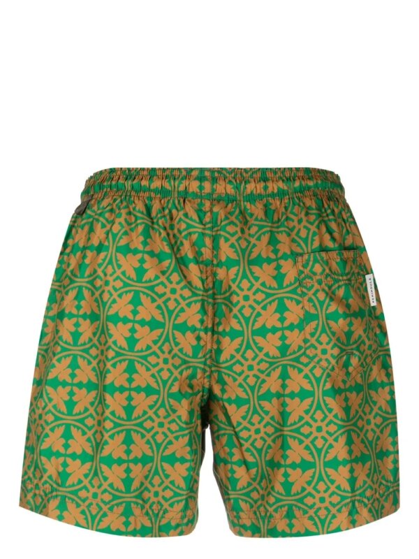 PENINSULA SWIMWEAR Zwembroek met geometrische print - Groen