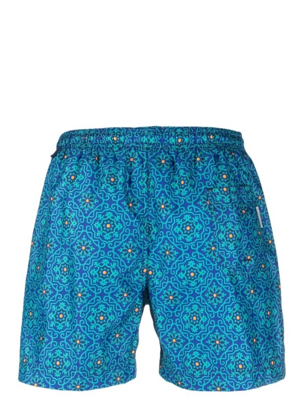 PENINSULA SWIMWEAR Zwembroek met geometrische print - Blauw