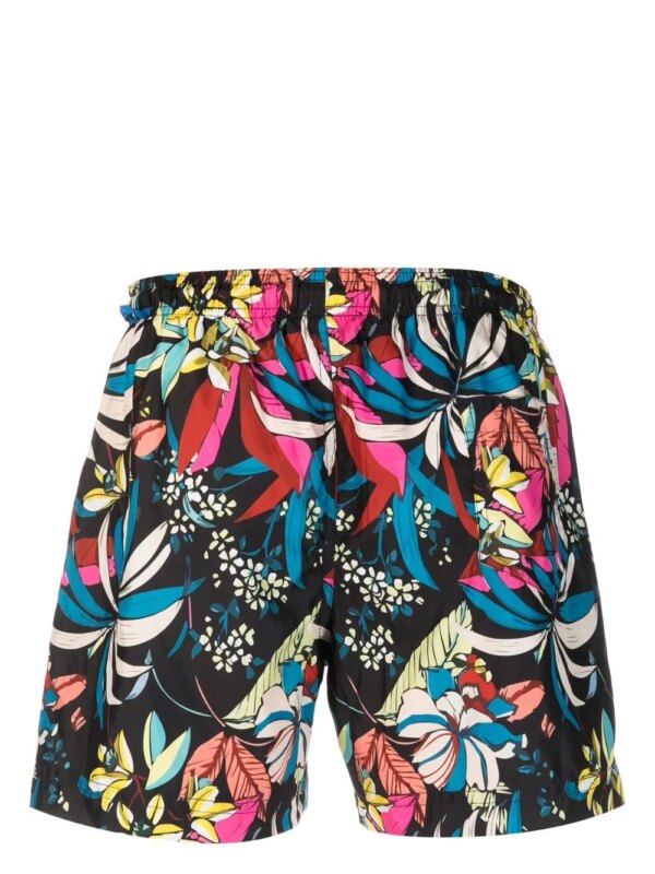 PENINSULA SWIMWEAR Zwembroek met bloemenprint - Blauw
