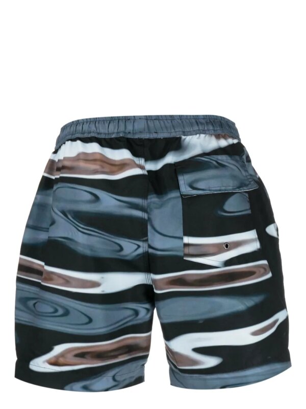 BLUE SKY INN Zwembroek met abstracte print - Blauw