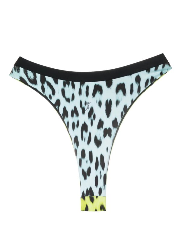 Roberto Cavalli Bikinislip met luipaardprint - Groen