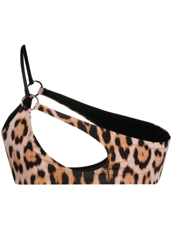 Roberto Cavalli Bikinitop met luipaardprint - Beige