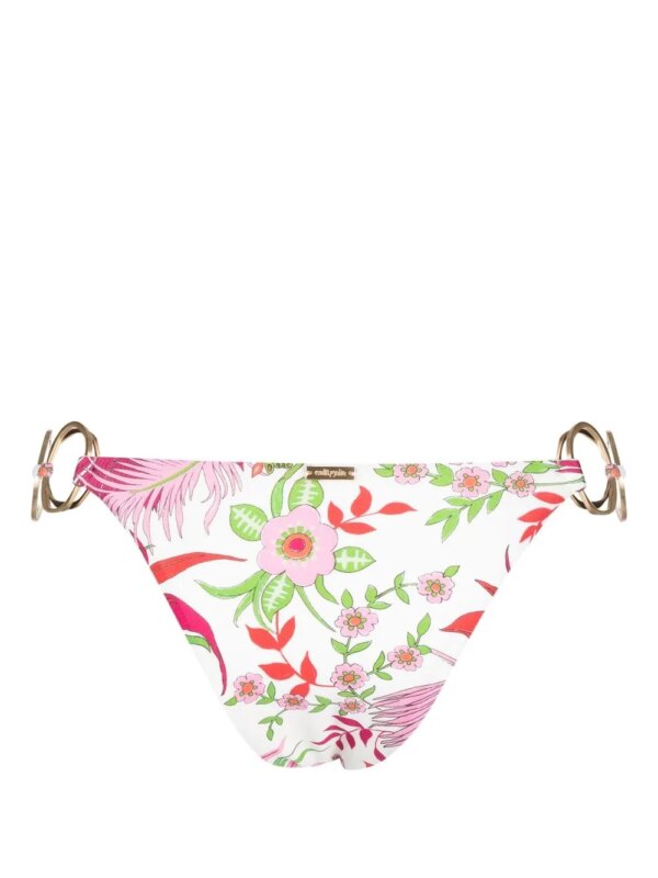 Cult Gaia Bikinislip met bloemenprint - Wit