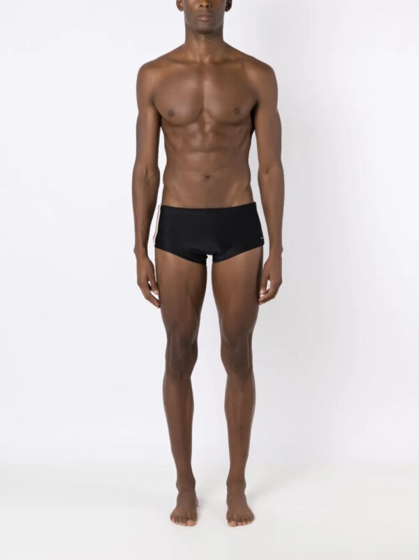 Osklen Zwembroek met streep - Zwart