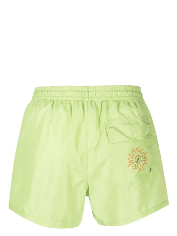 GCDS Zwembroek met print - Groen