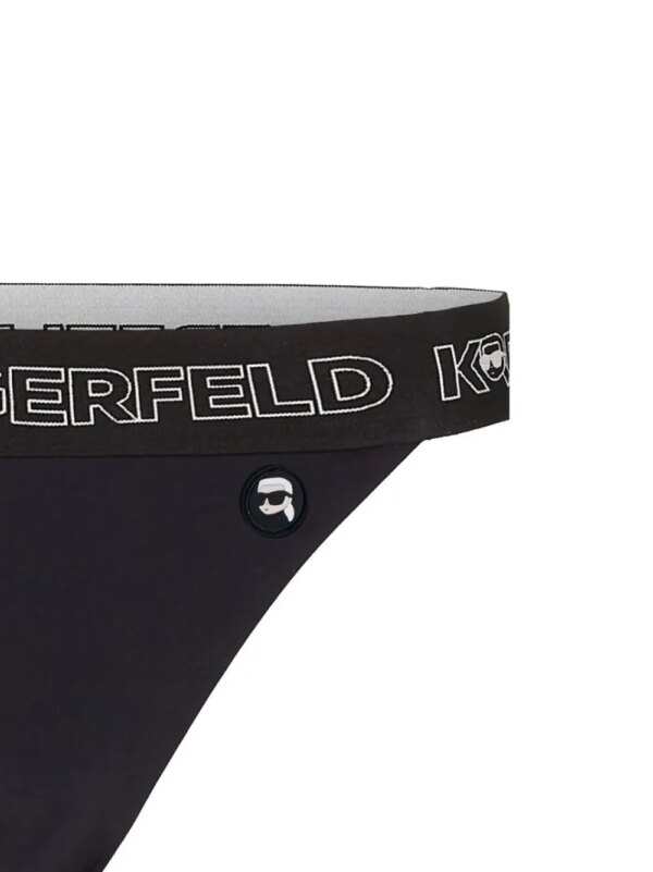 Karl Lagerfeld Ikon bikinislip - Zwart