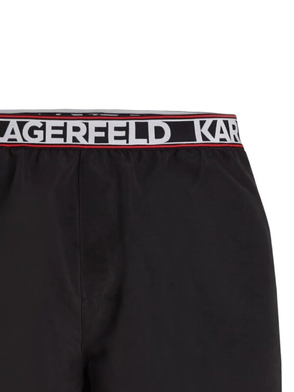 Karl Lagerfeld Essential zwembroek met logoprint - Zwart