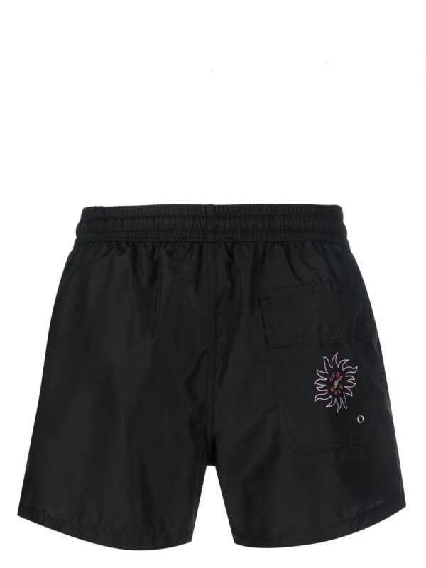 GCDS Zwembroek met print - Zwart