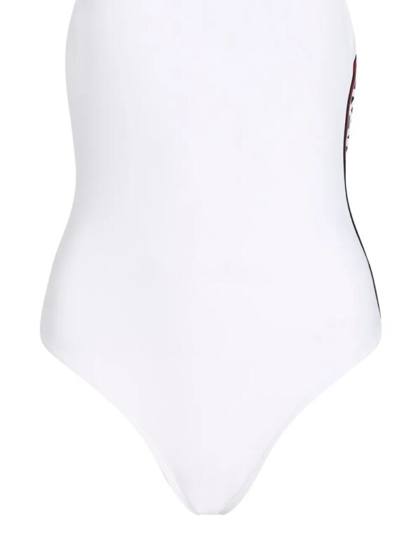 Karl Lagerfeld Badpak met logoprint - Wit