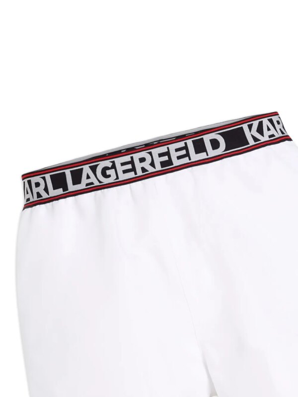 Karl Lagerfeld Essential zwembroek met logoprint - Wit