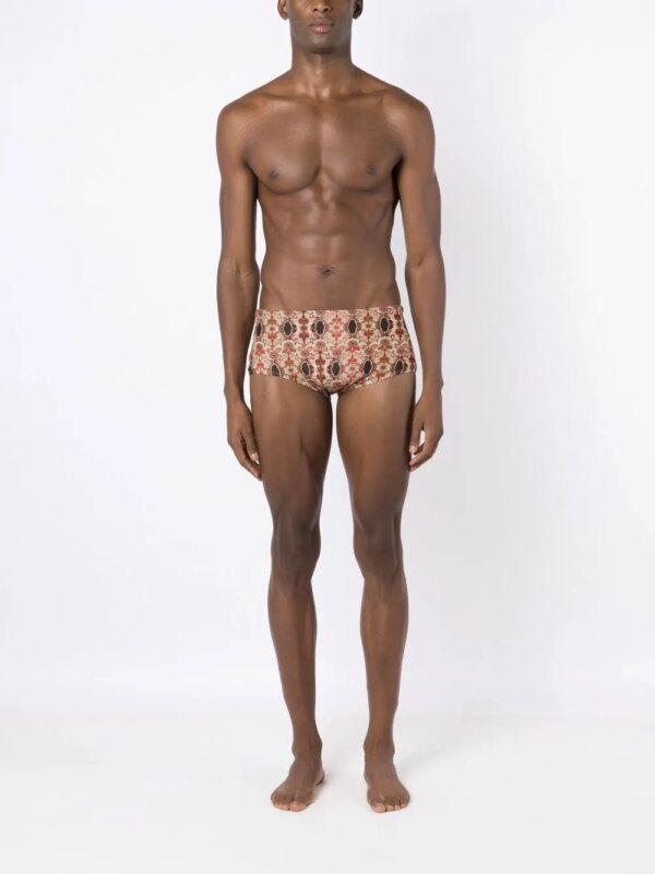 Amir Slama Zwembroek met abstracte print - Veelkleurig