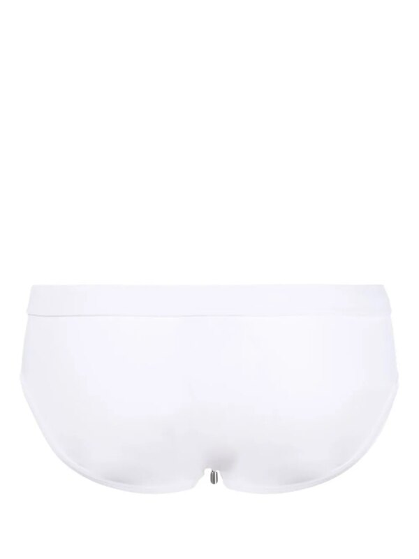 Dolce & Gabbana Zwembroek met logoplakkaat - Wit