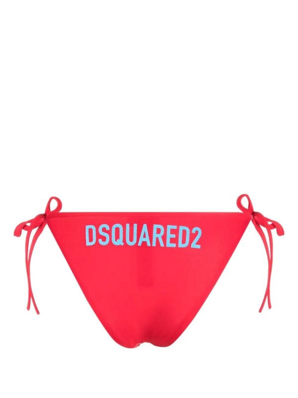 DSQUARED2 Bikinislip met logoprint - Rood