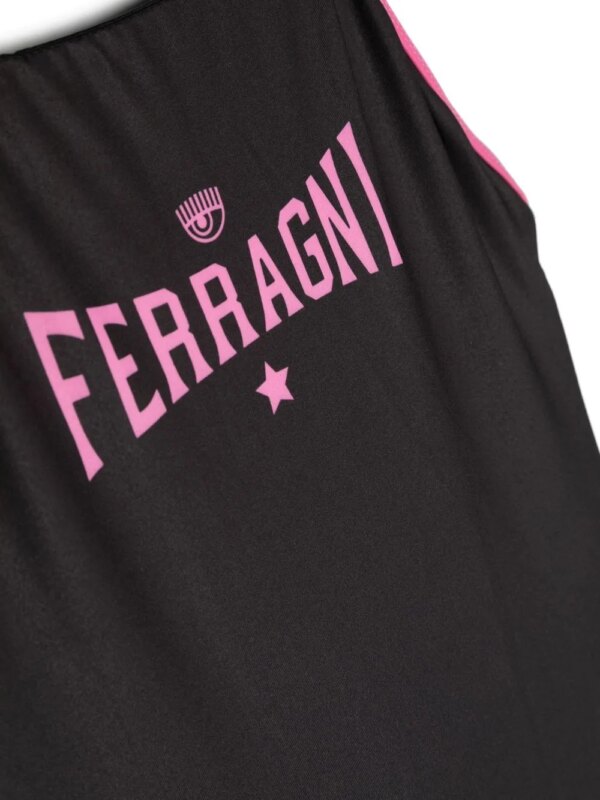 Chiara Ferragni Kids Badpak met logoprint - Zwart