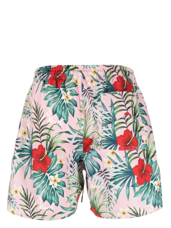 RHUDE Zwembroek met print - Roze