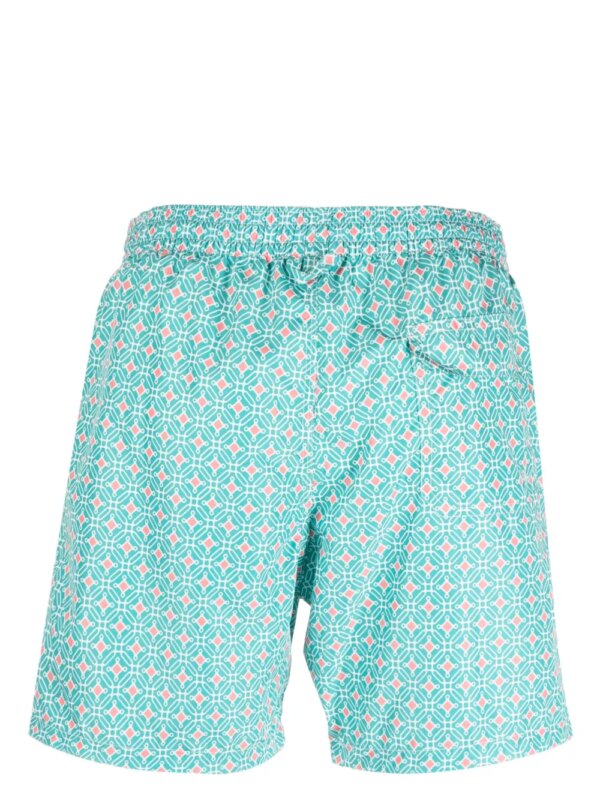 Altea Zwembroek met geometrische print - Groen