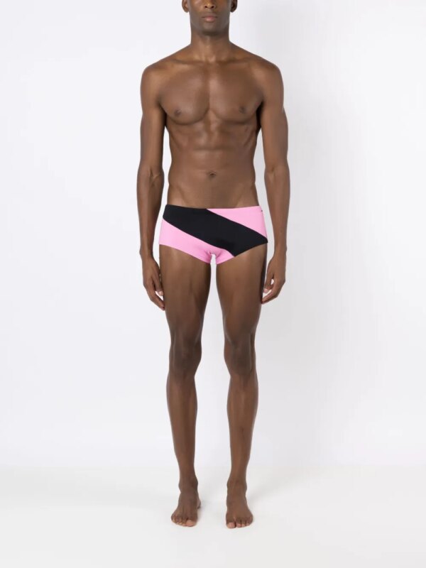 Amir Slama Zwembroek met panelen - Zwart