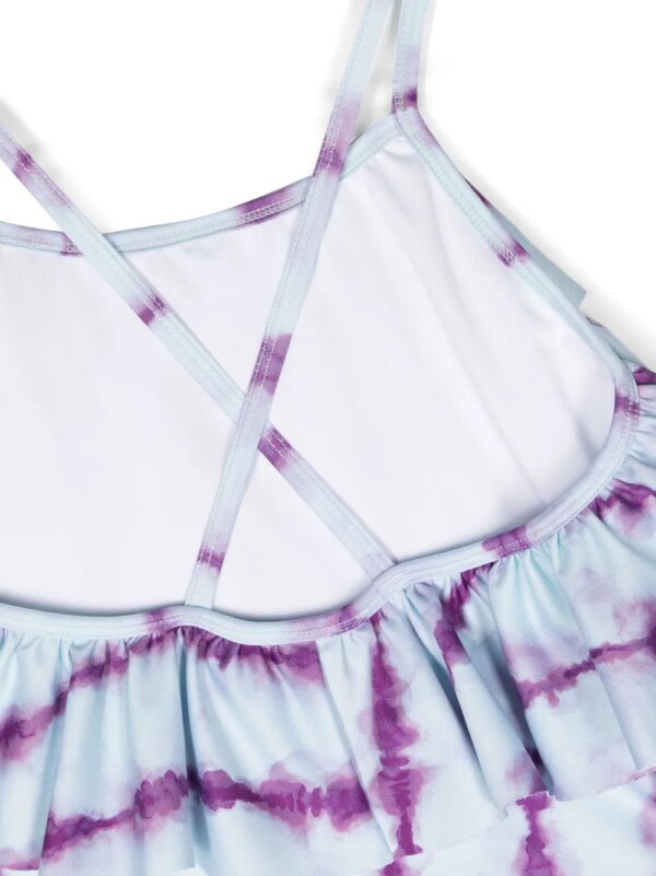 Andorine Badpak met tie-dye print - Blauw