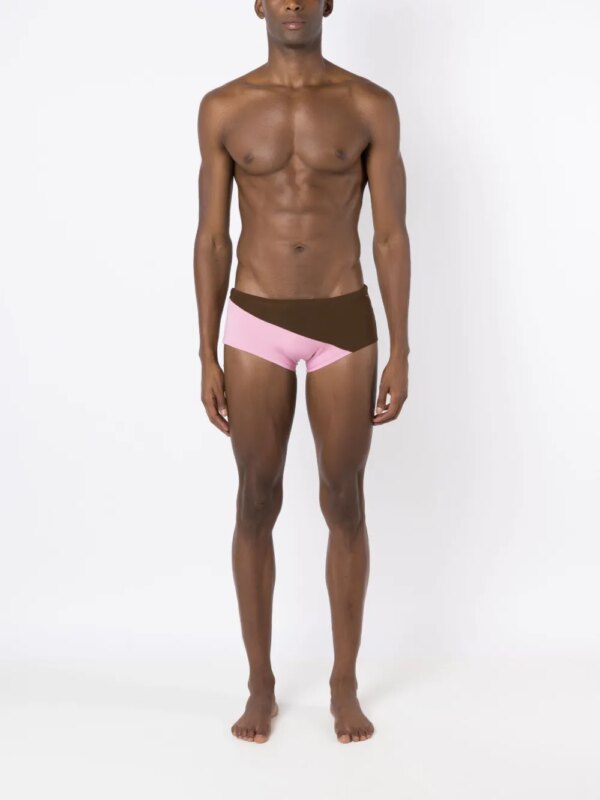 Amir Slama Zwembroek met panelen - Bruin