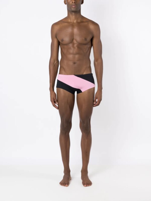 Amir Slama Zwembroek met panelen - Zwart