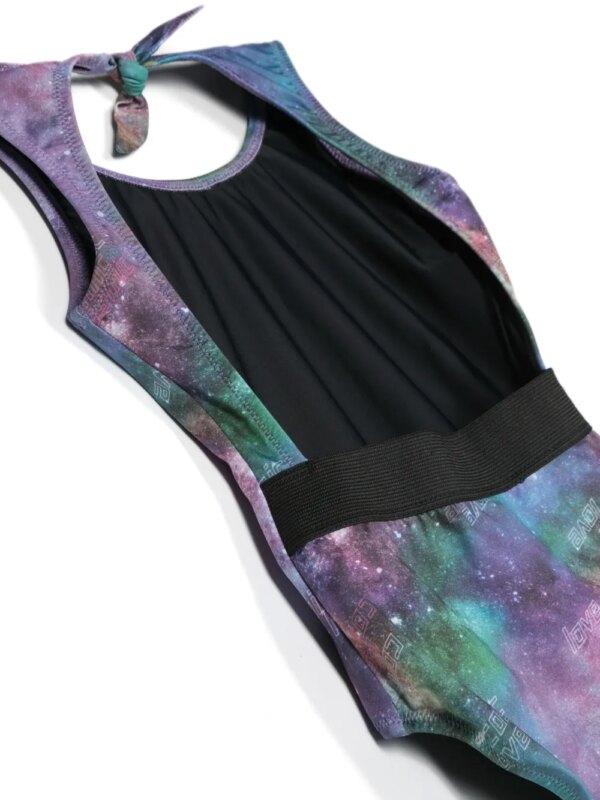 Andorine Badpak met tie-dye print - Blauw