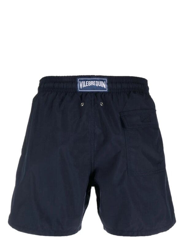 Vilebrequin Zwembroek met logopatch - Blauw