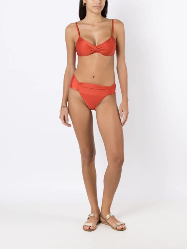 Lygia & Nanny Gedraaide bikinitop - Oranje