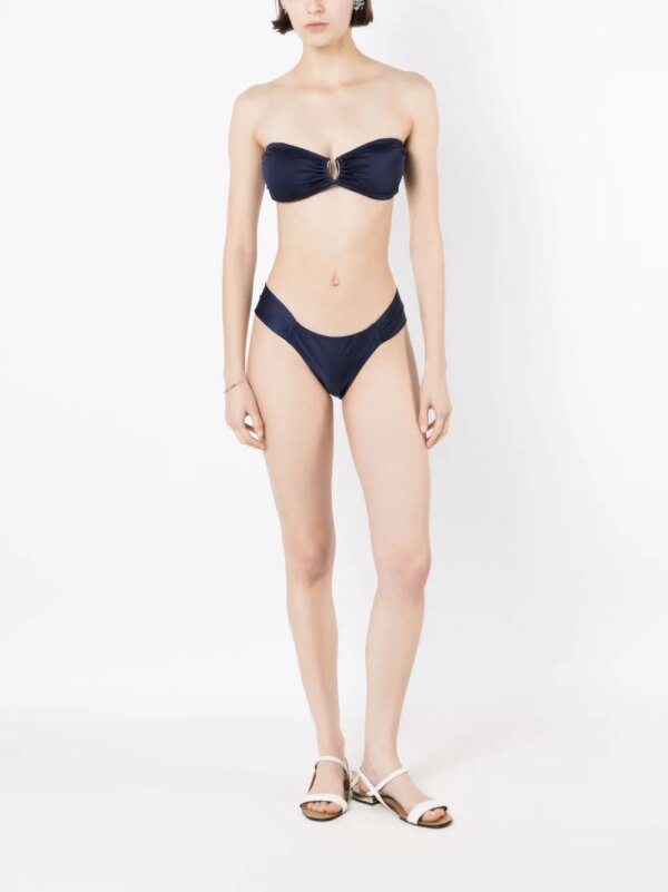 Lygia & Nanny Bikinitop met gesmockt detail - Blauw
