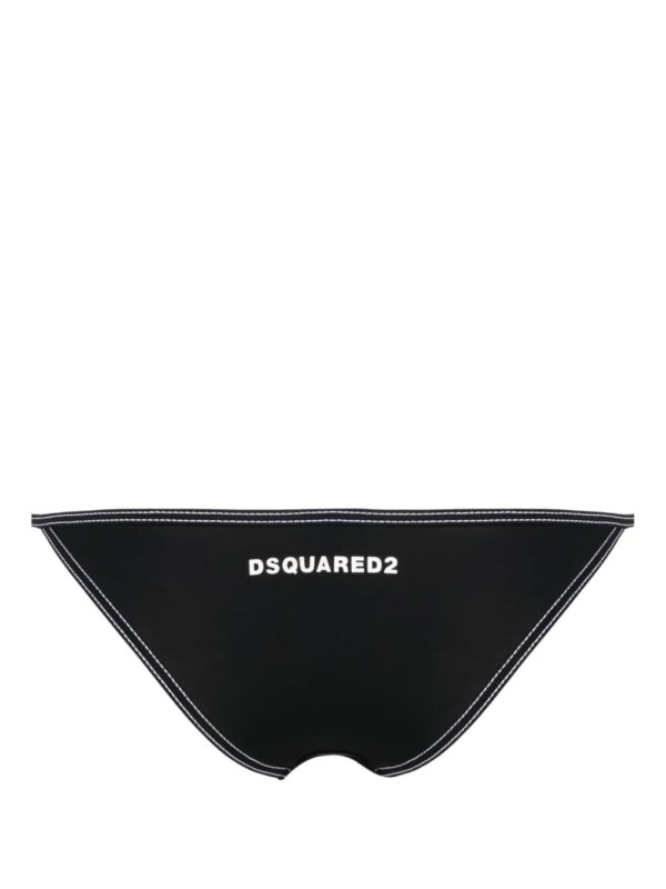 DSQUARED2 Bikinislip met logoprint - Zwart