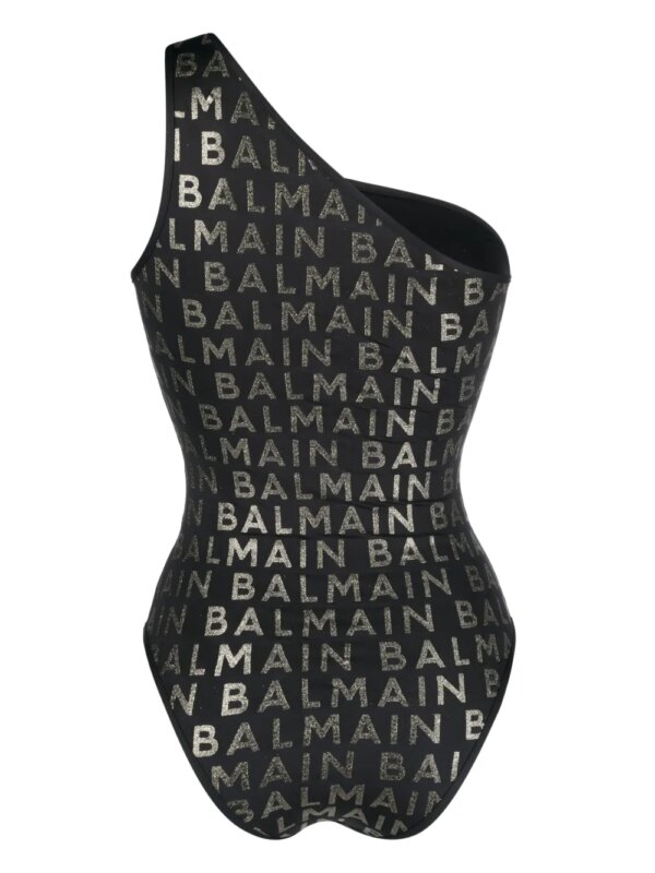 Balmain Asymmetrisch badpak - Zwart