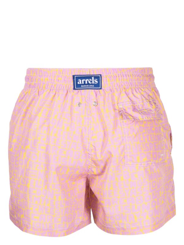 Arrels Barcelona Zwembroek met grafische print - Roze