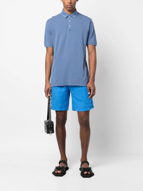 Vilebrequin Zwembroek met logopatch - Blauw