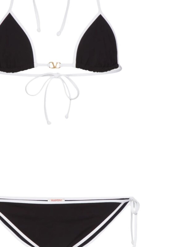 Valentino Garavani Bikini met halternek - Zwart