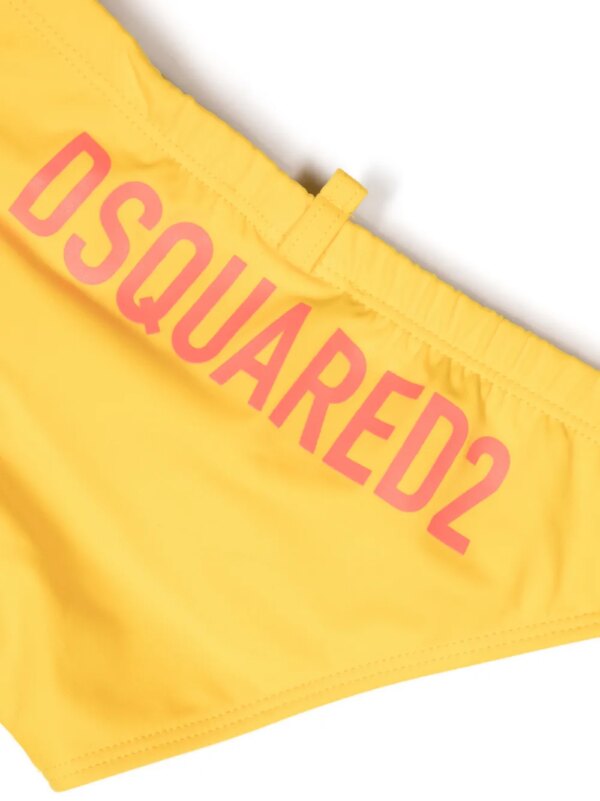 DSQUARED2 KIDS Elastische zwembroek - Geel